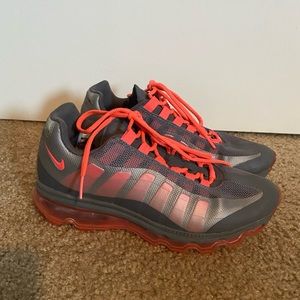 Nike Air Max. Grey and Florescent Pink. Womens Size 7